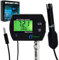 2-in-1-pH- und Temperatur monitor, pH-Meter mit Hintergrundbeleuchtungsfunktion, Doppelanzeige 0,00–14,00 pH °C/°F, Wasserqualitätstester, pH-Monitor für Wasser, Fischtank, Aquarium, Hydrokultur, Pool