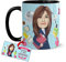 Kembilove Taza Personalizada Caricatura y Nombre – Taza de Café Aquí Bebe la Mejor Secretaria del Mundo – Taza de Desayuno para la Oficina para Profesiones