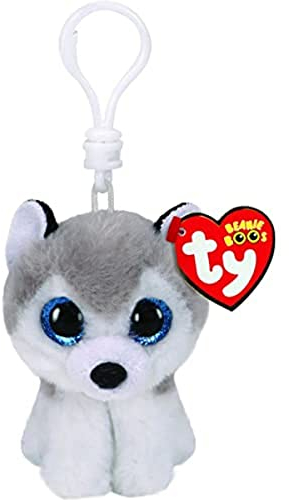 TY- Buff Husky Porte-clés, 2005113, Blanc