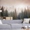 Wallepic Selbstklebende Fototapete Wald im Nebel / 162901781 Moderne Tapete Wohnzimmer Schlafzimmer Büro Flur Wandtapete XXL Mehrfarbig Abstrakt Ideen Dekor Wandtattoo Br.360xHö.240