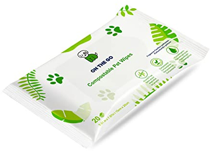 Panmer Pet Dog Wipes For All Pets Eco-Friendly Hypoallergenic Unscented Cleaning Wipes (120 Travel)