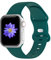 Cindgress Sport Band Compatible with Apple Watch 41mm 38mm 40mm for Women Men, Soft Silicone Strap for iWatch Wristband Series SE 10 9 8 7 6 5 4 3 2 1 S/M Emerald Green