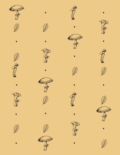 Mushroom Notebook Yellow - minimo pages