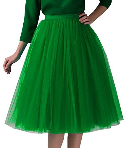 YEBIRAL Damen Tüllrock 50er Tutu Rock Kurz Ballett Tanzkleid Ballkleid Petticoat Unterrock Cosplay Rockabilly für Karneval Festlich Rock