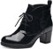 MARCO TOZZI Stivaletti Donna con Lacci Eleganti, Black Patent, 41 EU
