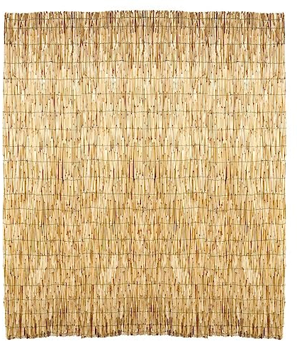 La zappa Arella in canne di bamboo naturale Ø 5 mm, stuoia cannucciata ombreggiante per recinzioni (150 x 500 cm)