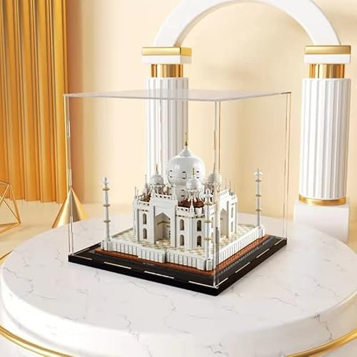 Display Case Storage Box for LEGO Architecture Taj Mahal 20156 Building Set Bricks(NOT include LEGO Model)