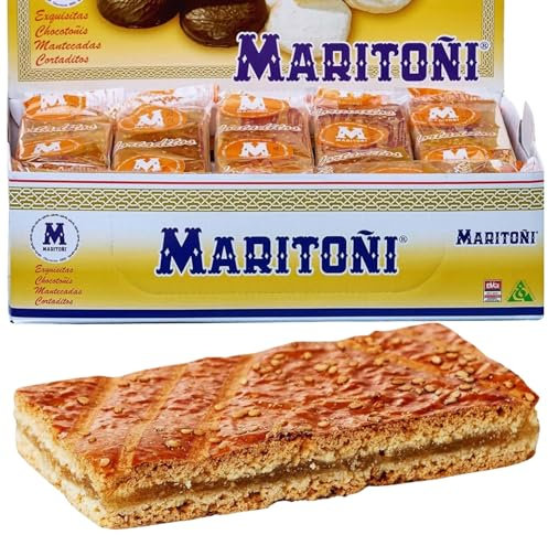 Cortaditos Maritoñi Pack 20 Unidades - Delicias de la Familia Maritoñi - Selección de Pasteles y Bollería, un Pack de Dulces para regalar - Cortaditos de Cabello de Angel