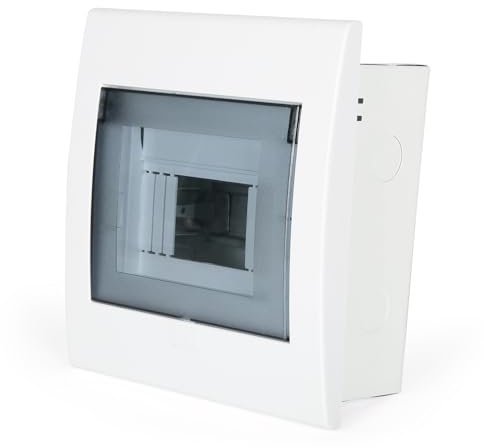 DeWin Coffret Electrique Etanche, Boîte Electrique Coffret électrique Etanche Exterieur Tableau Electrique Etanche Boîte à fusibles Transparente 6 modules