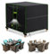 FORTRY Abdeckung Gartenmöbel Wasserdicht, Winterfest Schutzhülle Gartenmöbel, 420D Oxford Plane für Gartentisch Möbelsets Terrassenmöbel, Rechteckig Tischabdeckung Gartenmöbel 150x150x74cm