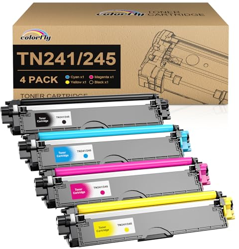 TN241 TN245 Toner Kompatibel für Brother TN242 TN246 TN-241 TN-245 für Brother MFC-9332CDW DCP-9022CDW HL-3142CW MFC-9142CDN HL-3152CDW HL-3140CW MFC-9330CDW MFC-9140CDN DCP-9020CDW (4 Packung)