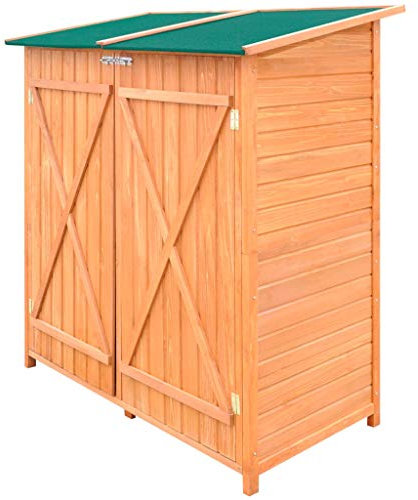 Outdoor Living Holzschuppen Gartenschuppen Gerätehaus Abstellraum Groß Haus & Garten