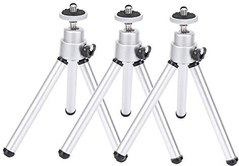 Drfeify 3PCS Telescope Tripod, Small Tripod Travel Foldable Compact Camera Stand for Camera Telescope