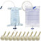 10 Stück Kondom Katheter Externer+2000ML Urinbeutel+500ML Beinbeutel Urindrainagebeutel(30mm/1.18inch)