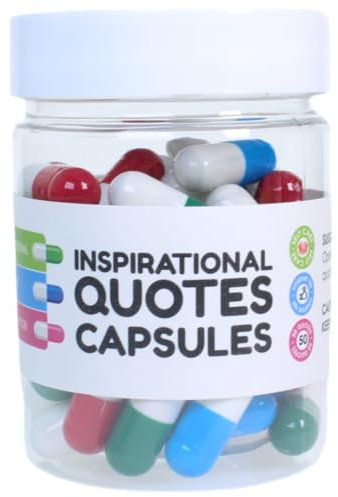 Inspirational Quotes Capsules Gifts for Women Positive Affirmation Messages Gift for Her (Positive Mixed Colors, 50 Count)