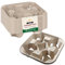 Chef Royale Lot de 45 porte-gobelets jetables biodégradables pour 4 boissons chaudes et froides