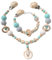2er Set Individuell gestaltetes Babygeschenk personalisiertes baby geschenk mit Namen für Mädchen oder Junge Baby Geschenk personalisiert zur Geburt & Taufe (2er Set Bär Mint)