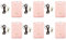 Novago Porte Badge, Porte Carte Ou Porte Titre de Transport - Pack de 6 (Rose)