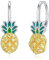 Ananas Ohrringe Silber 925 Vergoldet Ananas Ohrringe Ananas Schmuck Geschenke Damen