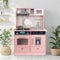 Set da cucina in legno per bambini piccoli, giocattolo da cucina, regalo per ragazzi e ragazze, età 3+, dimensioni: 81 x 48 x 28 cm (rosa)