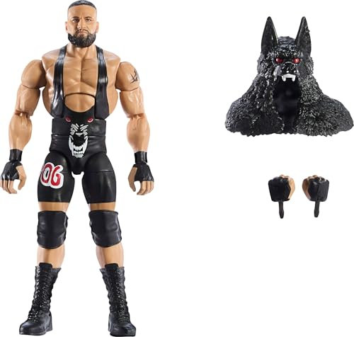 Mattel WWE Elite Actionfigur und Zubehör, Serie #114, ca. 15 cm große Sammelfigur Bron Breakker mit 25 Bewegungspunkten und austauschbaren Händen, JCH95, [Mehrfarbig]