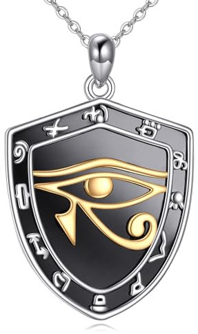 ONEFINITY Auge des Horus Kette 925 Sterling Silber Eye of Horus Anhänger Ägyptische Kette ägyptischer Schmuck für Damen