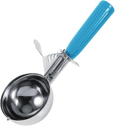 Haosie Cuchara de Helado de Fruta de Acero Inoxidable, Cuchara Práctica de Helado de Fruta de Acero Inoxidable, Cuchara para Helado con Mango de Plástico Herramienta de Cocina (5,7 CM)