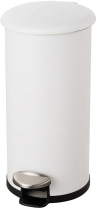 helit H2406505 - Poubelle the zinc 12 litres, Poubelle blanche, Poubelle à pédale, Poubelle de tri
