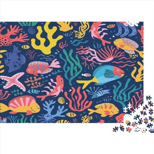 Shoal of SternFische 1000 Stück Puzzle Für Erwachsene 1000 Stück Puzzle Für Erwachsene-Crazy Süßigkeiten-1000 Stück Puzzle Große Puzzles Kinder Lernspiel Spielzeug Geschenk Puzzel 1000pc