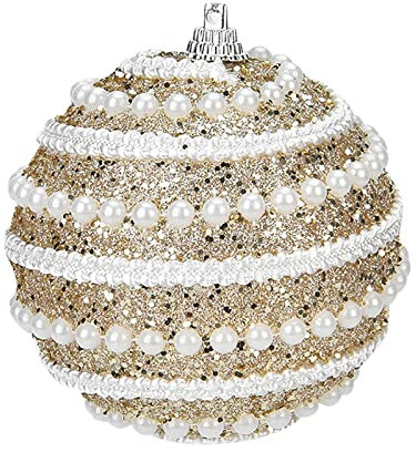 TianWlio Boule de Noël Décoration d'arbre de Noël de Noël de Couleur trempée dans la de Poudre Ornements de Noël Pendentif Décorations de Noël Douille Jour (Rose Gold, One Size)