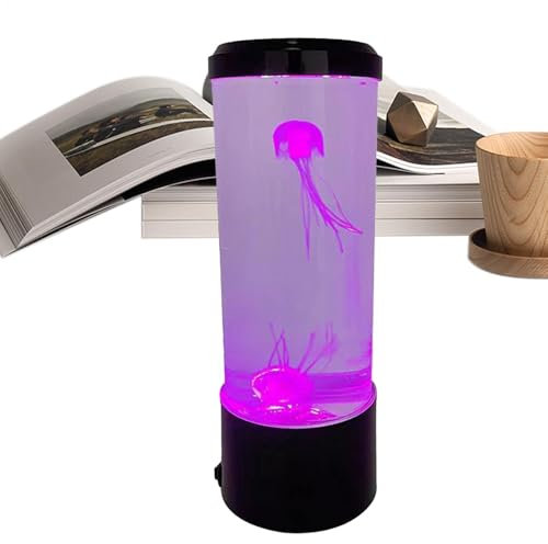 Lámpara LED medusa – Luz de noche con cambio de color, luz eléctrica USB para acuario | Con 7 modos Luz Ambiente Decorativa Sala Pequeña Lámpara LED Medusa para ambiente doméstico y gadget