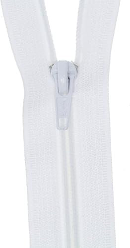 2 Reißverschlüsse für Bettwäsche 2 x 135 cm weiß mit Spezial metall Schieber Kunststoff Nicht teilbar