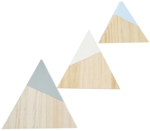 EXAOMBLE 3stücke Teiliges Holzschilder Dekorative Berg Holz Deko Für Tisch Und Regal Rustikaler Holzberg Für Gemütliche Wohnraumgestaltung Als Geschenk