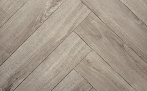 Firm Cw1860 Wood Effect Click Lock Luxury Vinyl Tile - Herringbone (5mm LVT) For Domestic Use, Suitable For Underfloor Heating