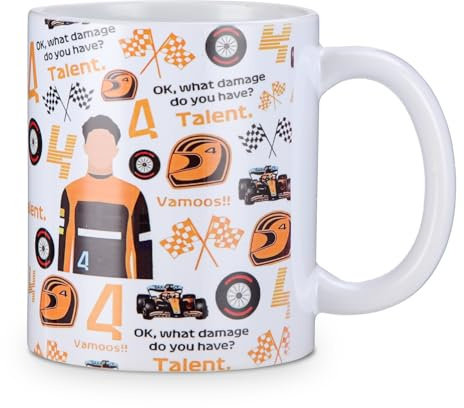 Formula 1 Gifts, F1 Gifts, Funny F1 Gifts for Men, Formula 1 Merchandise, Car Lover for Him, Gift for Formula 1 Enthusiasts, Double Sided Ceramic Mug, Formula One, Ceramic Dishwasher Safe Mugs