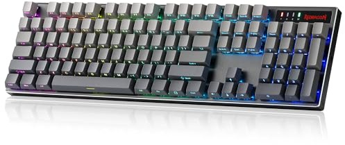 Redragon K556 PRO Wireless RGB Gaming Keyboard, Aluminum Board, PBT Keycaps | 0 Delay Tri-Mode BT/2.4GHz/USB-C for More Devices, Rock-Solid Stability, AM-PM Using Durability, Pro Software, Gradient Color