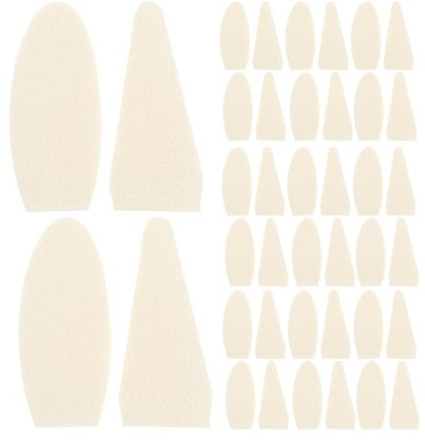 SEWACC 200Pcs Sketch Blending Sponge Replacement Set with 100 Pointed and 100 Round Soft Sponge Tips for Drawing, Painting, and Art Blenders, Suitable for Sketch Wiper and Pan Pastel Use