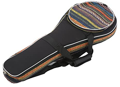 KIMISS Sac à Mandoline Facile à Transporter, Style Ethnique Portable avec Bandoulière Réglable, pour Musiciens en Déplacement