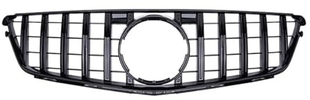 Kühlergrill Für Mercedes Für Benz C Klasse W204 C204 2007-2014 C180 C200 C250 C300 GT Stil Front Stoßstange Grille Haube Grill Racing Gitter Stoßstangengrill