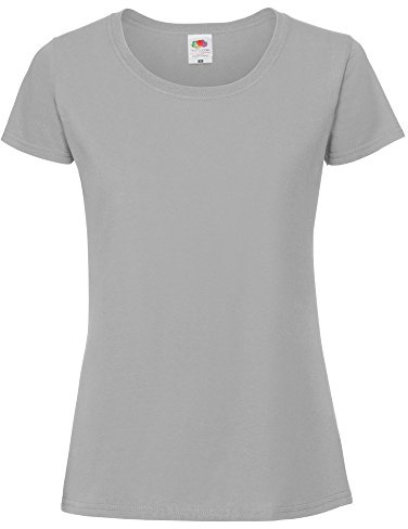 Fruit of the Loom Womens/Ladies Ringspun Premium T-Shirt (M) (Metal Grey)