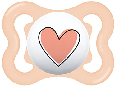 MAM Supreme Ciuccio in Silicone, con Custodia Porta Succhietto, 2-6 Mesi, Rosa