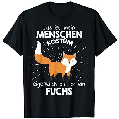 Mein Menschen Kostüm Bin ich ein Fuchs, Halloween Outfit T-Shirt