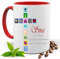 KOMMUNION,FIRMUNG, KONFIRMATION, KIRCHEN SYMBOLE |FOTOTASSE |TASSE|MOTIV TASSE | BEDRUCKTE TASSE | KAKAOTASSE | TEETASSE | GESCHENK|KERAMIK|TASSE (Rot)