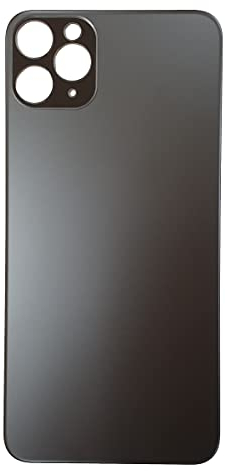 Smartex® Back Cover Glass compatibile with iPhone 11 Pro Max| Rear Housing Replacement (Black)