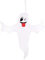 Halloween White Flag Dekoration Szene Arrangement Umarmung Freundliches Partyzubehör Heizpilz Gas Klein Terrasse (B, One Size)