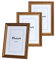 VictoR Vintage Bilderrahmen „Rubens“ 3er Set in 21x30 cm (A4) Braun Gold - Leiste: 30x20mm - Echtglas - Fotorahmen Barock - Antik - Bilderrahmen 20x30 Vintage - Fotorahmen A4 Vintage