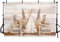MEHOFOND 2,1 x 1,5 m Bohemia Thema Fotografie Hintergrund Retro Holz Boho Zelt Heu Schilf Pampas Weizenohren Kaninchenschwanz Gras Neugeborene Porträt Hintergrund