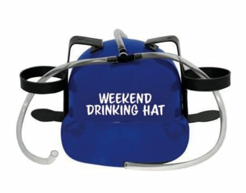 Island Dogs Weekend Drinking Hat: The Ultimate Party Companion for Hands-Free Hydration & Non-Stop Fun for All Ages. Helmet Style Hat is Perfect for a Long Weekend of Studying in the Dorm