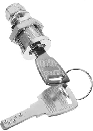 HEMOTON Drawer Locks cam Lock Set Key Cabinet Vending Machine Stainless Steel Home Cabinet Lock Without Key Cabinet Lock Household Queuing Machine Safe Drawer Security Locks Tool Chest