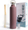 Zoomers Gourde Isotherme 1L en Acier Inox avec Paille. Bouteille Isotherme 1L avec 2 Bouchons + Infuseur à Thé + Brosse sans BPA. Thermos Isotherme 1 L pour Sport, Bureau, Randonnée